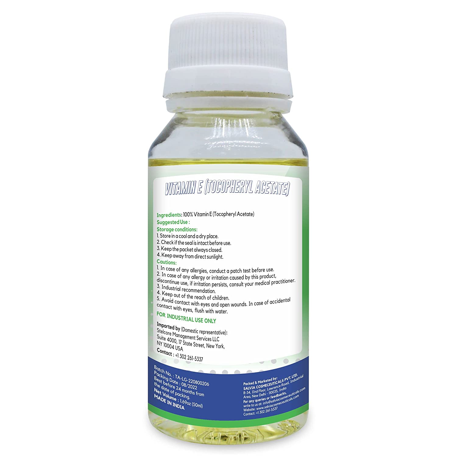 Salvia Cosmetic Raw Material List Tocopherol Acetate Vitamin E Salvia Cosmetic Raw Material List Tocopherol Acetate Vitamin E